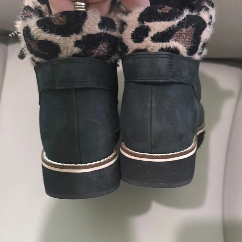 Cole Haan Black Winter Rain Boots with Rugged Sole - Picture 10 of 12